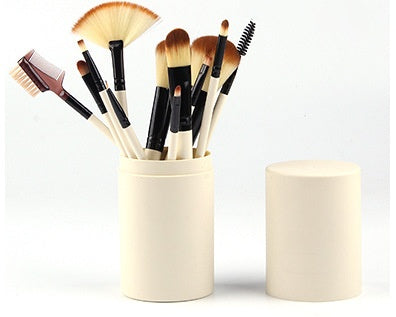 GlamEssence™ 12-Piece Pro Makeup Brush Set