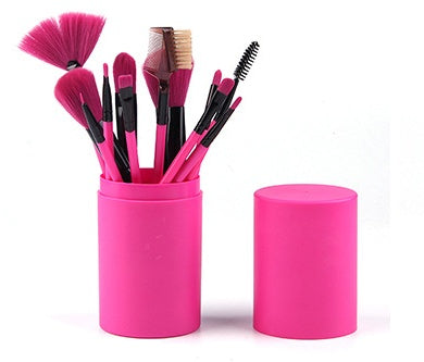 GlamEssence™ 12-Piece Pro Makeup Brush Set