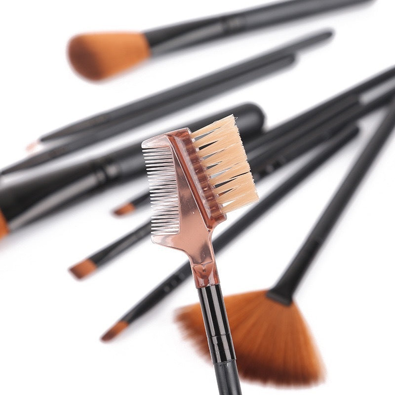 GlamEssence™ 12-Piece Pro Makeup Brush Set